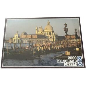 New Unopened F.X.Schmid 2000 Piece Venice Canal Large Jigsaw Puzzle Expert Level